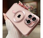 Funda magnética para iPhone 15, 14, 13, 12, 11 Pro Max Plus, carcasa mate esmerilada chapada a la moda para parachoques Magsafe, funda iPhone 13 Pro Max negro