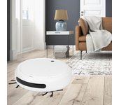 Robot aspirador inteligente multifuncional con luz ultravioleta para el hogar y la oficina. blanco