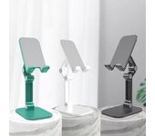 Soporte para teléfono plegable ajustable Soporte para teléfono móvil multifunción Soporte telescópico blanco