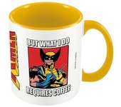 Taza interior de dos tonos Drink Up Bub de X-Men One Size negro