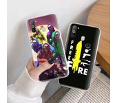 Funda de TPU del juego Free Fire para iPhone XR 7 8 14 15 11 12 13 X XS Pro Max Xiaomi Redmi 13C Note 9 Samsung A22 S23 S24 Ultra Plus VIVO Samsung S24 Ultra aero