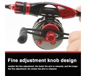 Carrete de pesca totalmente de Metal, rueda giratoria de alta potencia de arrastre, bobina de pesca, carrete de pesca suave y estable left hand