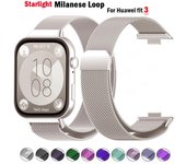 Correa Milanese Loop para Huawei Watch FIT 3 Correa inteligente magnética de acero inoxidable para Huawei fit3 2024 Accesorios MÁS NUEVOS For huawei fit 3
