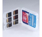 1 soporte protector transparente para microcaja para tarjetas de memoria SD, SDHC, TF, MS, caja de plástico para almacenamiento onesize