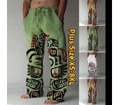 Pantalones deportivos de moda, pantalones sueltos, pantalones largos casuales, pantalones de verano para hombre, pantalones sueltos para correr, ropa informal para el hogar con cordón para hombre 3XL verde