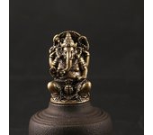 Mini estatua de Ganesha de latón Vintage, escultura de figura de Dios elefante de la India, Tailandia, escritorio de oficina en casa, regalo ornamental decorativo 1PCS