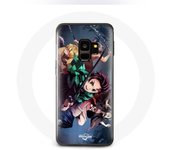 Coque pour Samsung Galaxy S9 Plus Tanjiro Nezuko et Inosuke Slayer Kimetsu no Yaiba Manga