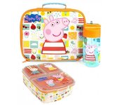 Juego de bolsa de almuerzo Peppa Pig One Size azul/naranja