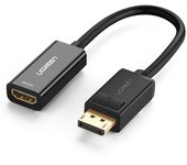 Ugreen 1080P 60Hz DisplayPort to HDMI Adapter, Unidirectional, Male-Female Black Connector (Model 40362)