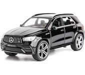 Coche de juguete SUV Benz AMG GLE 63S a escala 1/32, modelo de coche extraíble de aleación fundido a presión con vehículos de juguete ligeros y con sonido para niños 1/32-15.4x6.8x6cm negro