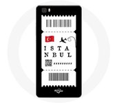 Coque pour Huawei P8 Lite Billet d'avion Istanbul Turquie