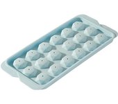 Molde para cubitos de hielo casero, bandeja de hielo esférica redonda para whisky congelado, artefacto para bebidas de hielo para el hogar, hielo creativo a la moda 18 grids azul
