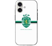 Coque Iphone 16 Plus scp sporting portugal fond blanc