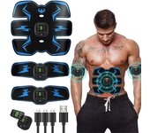 Estimulador muscular abdominal EMS, tonificador, pegatinas para pérdida de peso, para brazos, piernas, espalda y cuello, masajeador para gimnasio en casa, fitness, masajeador adelgazante corporal.