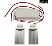 Ozonizador 7g Generador de ozono portátil 220V Placa de cerámica Limpiador de aire Purificador de aire