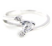 Anillo de Plata 'Amor' 50 blanco