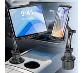 Soporte para teléfono móvil de coche para navegación en el coche, soporte giratorio para tableta