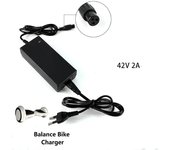 Cargador de litio de 42 V y 2 A para patinete eléctrico inteligente y aeropatín autoequilibrado.