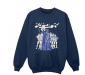 Star Wars Boys Japanese Darth Sweatshirt 5-6 Years blanco