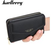 Baellerry Cartera corta con cremallera para mujer, tarjetero de cuero, Mini bolsos de moda, monedero 15cm*10cm*4cm rojo