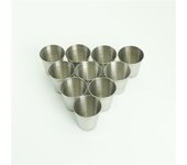 10 Uds. Vasos de chupito portátiles de acero inoxidable de 30Ml para beber vino, taza para Bar