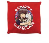 Grindstore Cojín de la señora llama loca One Size rojo