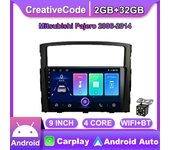 9 pulgadas Android Carplay para Mitsubishi Pajero 2006-2014 auto Radio Multimedia reproductor de vídeo navegación GPS WIFI 2 + 32GB 1+16GB