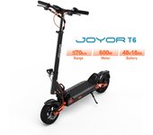 JOYOR T6 City Commuter Electric Scooter 600W  Motor Men's E-Mountain Scooter 48V18Ah Battery 10 Inch Wide Tyre women's EScooter negro