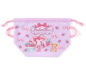Bolsa con cordón para almuerzo Bonbon Ribon de Sanrio (fresa)