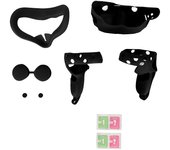 Juego de fundas de silicona 5 en 1 para Quest 2. Incluye funda para la cara y el agarre del mando. Carcasa de realidad virtual y antipolvo. blanco