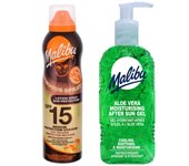 Malibu spf15 bálsamo protector 175ml + gel de aloe después del bronceado 200ml