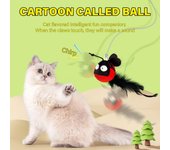 Juguete interactivo para gatos con forma de insecto y cola de peluche, marco elástico para puerta, juguete para gatos, juego de entretenimiento verde claro