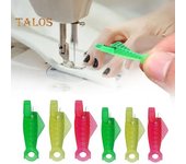 20 piezas de enhebrador de aguja de boca de pez para máquina de coser, herramienta de enhebrado de aguja de bucle para máquina de coser a mano. S verde