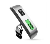 Mini báscula de gancho colgante de 50Kg/10g, báscula electrónica Digital para equipaje, Maleta de viaje portátil, báscula para bolsa, balanza electrónica Kg Lb plata