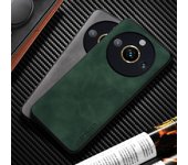 Funda de cuero para Realme 11 Pro Plus, funda de teléfono de tacto suave para realme 11 pro, funda coque realme 11 pro gris oscuro