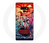 Coque pour Samsung Galaxy Note 9 Stranger Things Teaser Saison 4 Affiche Personnages Art