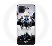 Coque Samsung Galaxy A12 Formule 1 Valtteri Bottas pilote de course F1 Noir