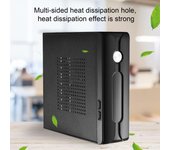 Minicaja para PC, carcasa ligera y de alta resistencia para juegos, con orificio para radiador, chasis de escritorio Mini Itx con puerto USB 2.0 para jugadores