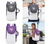 Mochila de tenis para deportes al aire libre, bolsa para raquetas de tenis, bolsa portátil para llevar raquetas de bádminton, bolso de mano para 2 raquetas de tenis azul