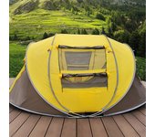 Carpa automática tipo barco de arranque rápido, carpa para exteriores resistente a la lluvia y a la lluvia, de construcción gratuita, fácil de transportar y con gran espacio plegable duo azul
