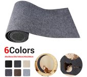 Pared Anti rasguño para gatos sofá DIY rascador para gatos sofá protección patas afilar recortable alfombra autoadhesiva rascador para gatos 30*100cm negro