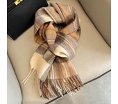 Bufanda de cuadros de lana pura estilo británico 2024: diseño unisex de borlas de doble cara cálidas para invierno