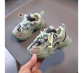 Zapatillas de deporte para niños y bebés, zapatillas antideslizantes de fondo suave para bebés, zapatillas planas informales, zapatos deportivos para niños 15 verde