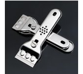 Limpiador removedor de raspador de vitrocerámica multifunción de acero inoxidable para limpiar herramientas de cocina de horno plata