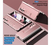 Funda con soporte de bisagra magnética para Samsung Galaxy Z Fold 4 3 5G, con película de lente galvanizada para Galaxy Z Fold4 Fold3 For Galaxy Z Fold 3