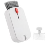 Kit de limpieza de teclado 5 en 1 Herramienta de limpieza de teclado de computadora móvil Kit de cepillo de limpieza de teclado de computadora portátil Limpieza multifuncional With cleaning solution