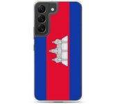 Coque Téléphone - Samsung - Galaxy S21 - Drapeau Cambodge - Souple - Multicolore