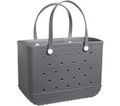 (SU)Bolsas de playa de goma impermeables a prueba de arena al aire libre EVA bolsas de viaje portátiles bolsa de mano lavable para playa, deportes, mercado One Size azul