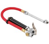 Inflador de neumáticos portátil para automóvil, medidor de presión de aire, compresor de aire de doble mandril, herramienta para manguera