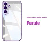 Funda de lujo con revestimiento de purpurina para Samsung Galaxy M13 M55 M54 M34 M14 M23 M33 M53 M31 M51 M52 M12 M21, funda suave transparente Galaxy M30S